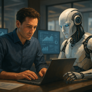 AI-generated hero image for: Human-AI Collaboration: Enhancing Employee Productivity and Decision-Making