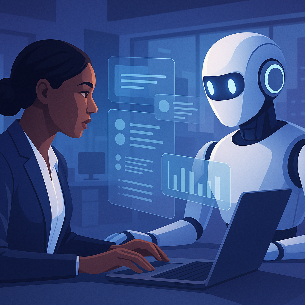AI-generated hero image for: Beyond Customer Support: How AI Chatbot Assistants Will Reshape Professional Workflows